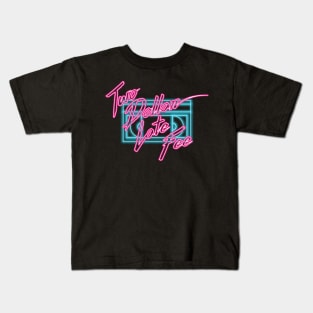 Two Dollar Late Fee (VHS Logo) Kids T-Shirt